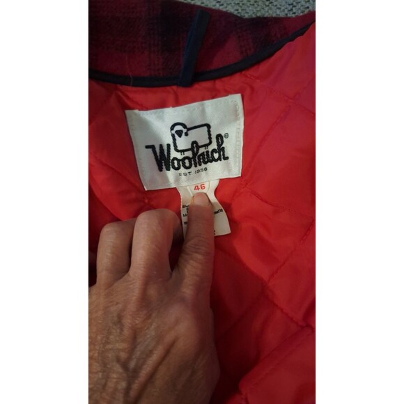 Vintage 70s Woolrich Plaid Flannel Jacket Coat Large Wool‎ Sherpa Lined Workwear - Picture 9 of 10